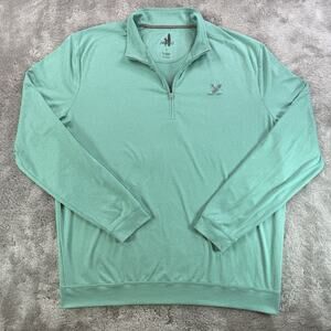 Johnnie-O Pullover Men's L Performance Quarter Zip Golf Sweater Lightweight Logo